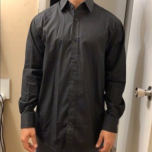 Asos black long sleeve dress shirt